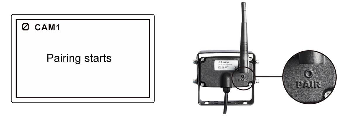 how to pair haloview camera system